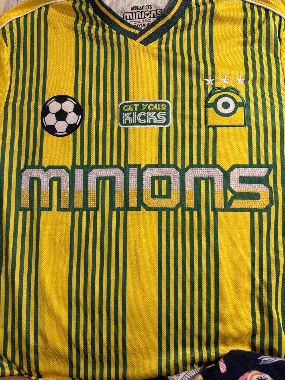 Minions Kids' Yellow & Green Soccer Jersey